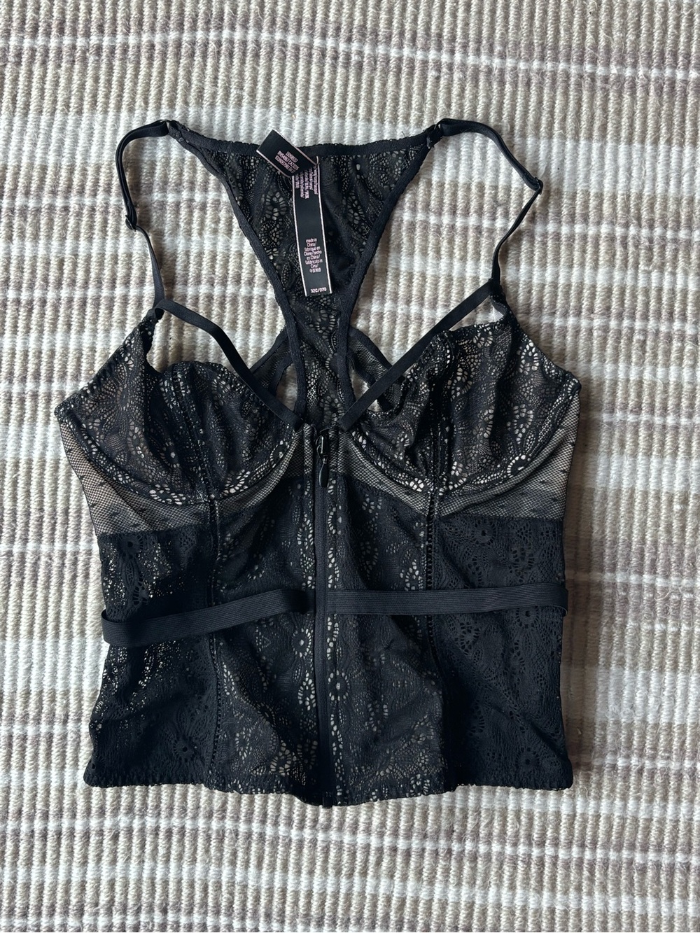 Victoria’s Secret Black Lace Corset Lingerie